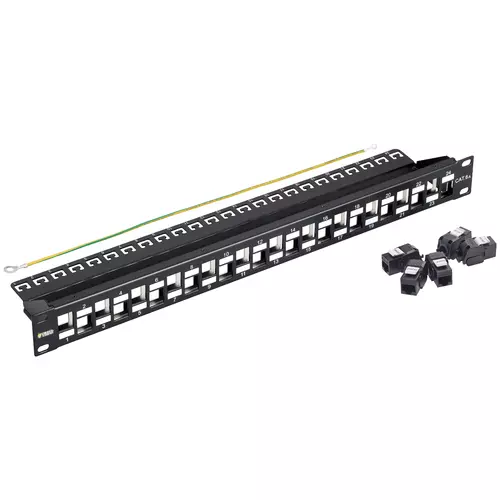 Vimar - 03024.8 - Panel 24 RJ45 Cat6A UTP 1u