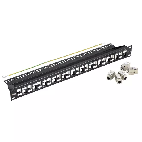 Vimar - 03024.9 - Panel 24 RJ45 Cat6A FTP 1u