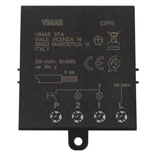 Vimar - 03993 - Quid - Step relay module 4 séquences 10A