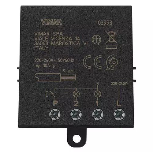 Vimar - 03993 - Modulo relé ad imp. 4 sequenze Quid 10A