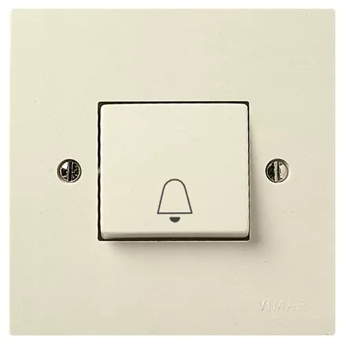 Vimar - 06240.C - 1P NO 10A push button bell symbol ivory