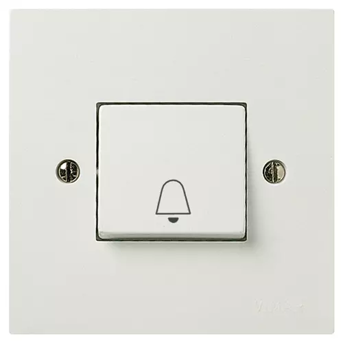 Vimar - 06240.C.B - 1P NO 10A push button bell symbol white