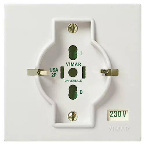 Vimar - 06416.B - 2P+E 16A universal outlet white