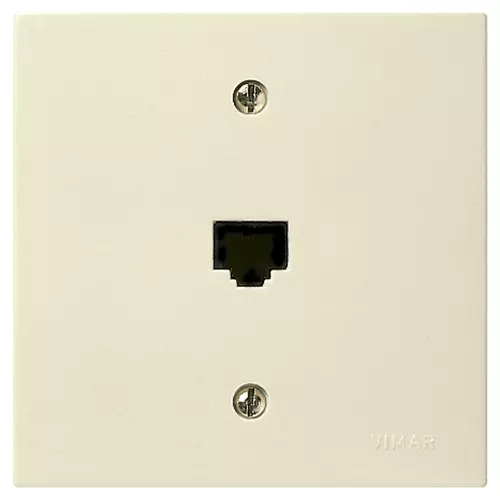 Vimar - 06465 - RJ11 phone jack 6/4 ivory