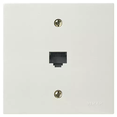 Vimar - 06465.B - RJ11 phone jack 6/4 white