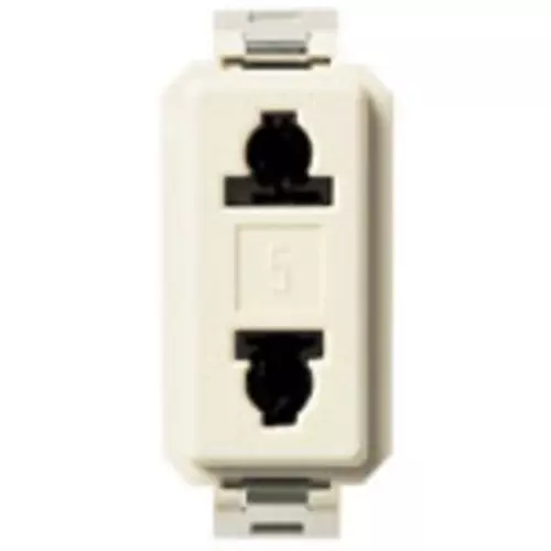 Vimar - 08194 - Prise 2P 15A USA+EU pour fiche ø4,8mm