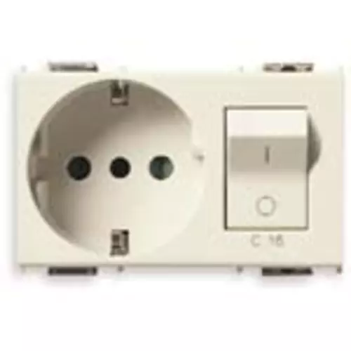 Vimar - 08443 - 2P+E 16A P30 outlet+C16 CB