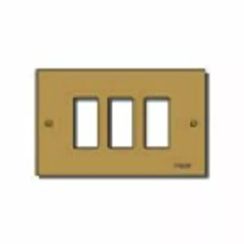 Vimar - 08537.BR - Plate 3M alum. screwfix bronze