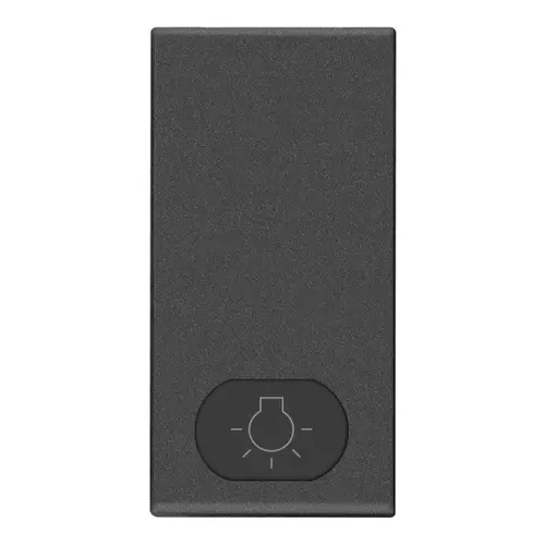 Vimar - 09021.L.CM - Button 1M light symbol carbon matt