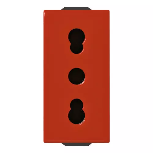 Vimar - 09203.R - 2P+E 16A P17/11 outlet red