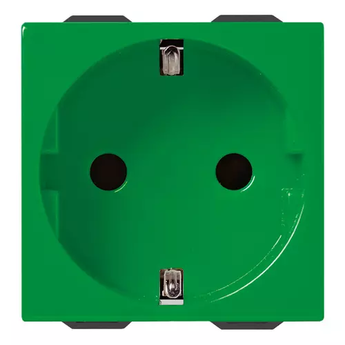 Vimar - 09208.V - 2P+E 16A German SICURY outlet green