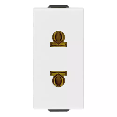 Vimar - 09233 - 2P 16A USA+EU ø4,8mm outlet white