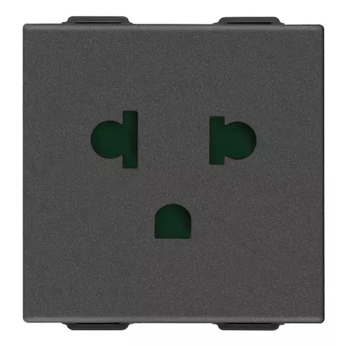 Vimar - 09248.CM - 2P+E 16A USA+EU SICURY outlet carbon mat