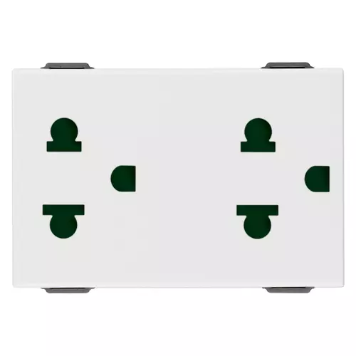 Vimar - 09249 - 2 2P+E 16A USA+EU SICURY outlets white