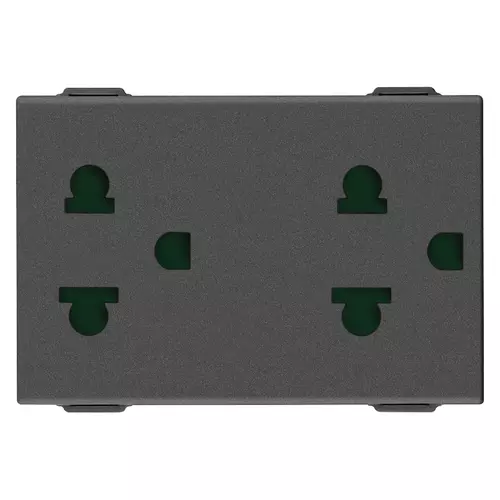 Vimar - 09249.CM - 2 2P+E 16A USA+EU SICURY outlets carbon