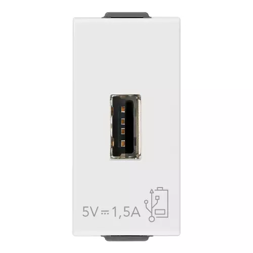 Vimar - 09292 - USB-Netzgerät 5V 1,5A 1M weiß