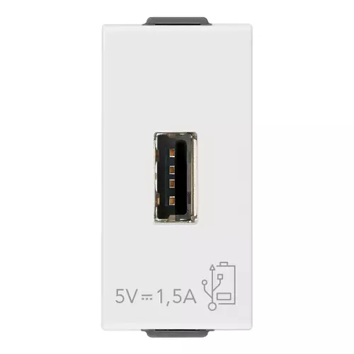 Vimar - 09292 - Μονάδα τροφοδοσίας USB 5V 1,5A1Mλευκό