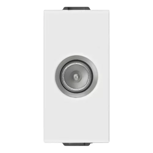 Vimar - 09300.10 - TV-RD-SAT through-line male outlet white