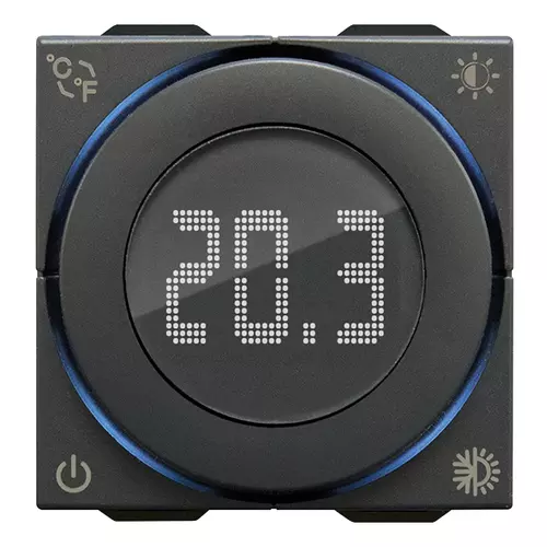 Vimar - 09470.CM - Dial thermostat 100-240V 2M carbon m