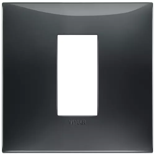 Vimar - 09661.03 - Plate 1centrMx2M techn. slate grey