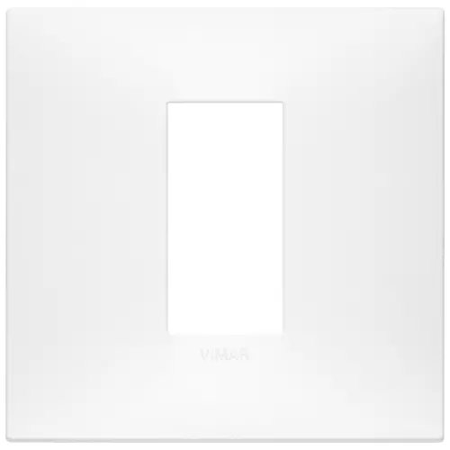 Vimar - 09661.11 - Plaque 1Mcentrx2M techn.blanc mat