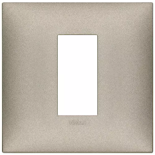Vimar - 09661.23 - Plaque 1Mcentrx2M techn.titane mat