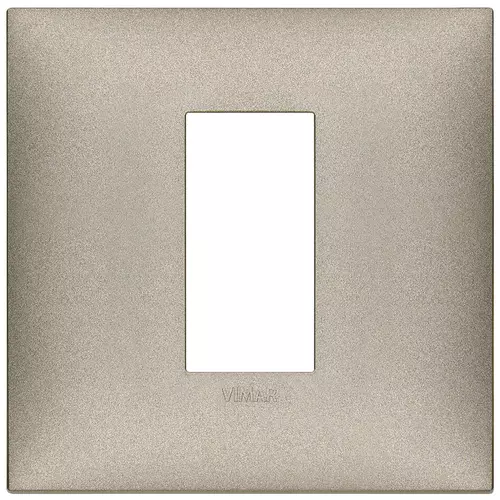 Vimar - 09661.23 - Placa 1Mcentrx2M tecno titanio mate