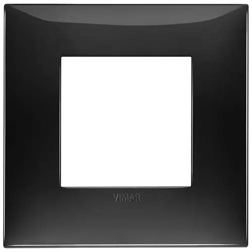 Vimar - 09662.04 - Placa 2M  tecno negro