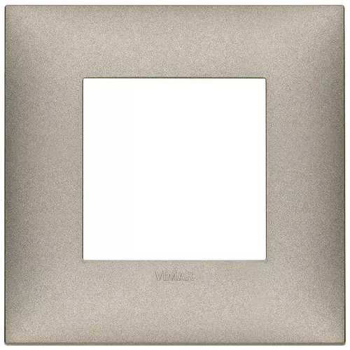 Vimar - 09662.23 - Plaque 2M techn.titane mat