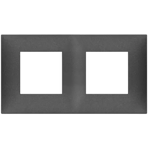 Vimar - 09664.14 - Plaque 4M(2+2) x71 techn.carbon matt