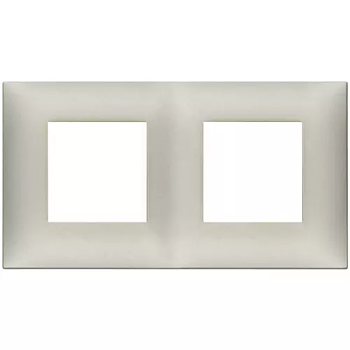 Vimar - 09664.22 - Plaque 4M(2+2) x71 techn.nickel mat