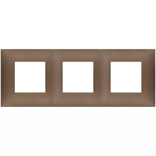 Vimar - 09666.24 - Plate 6M (2+2+2)x71 techn.matt copper