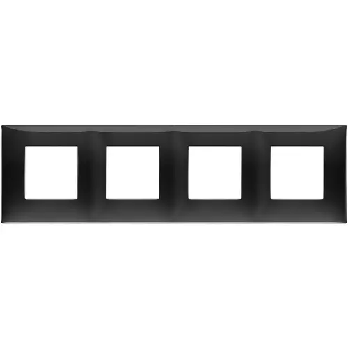 Vimar - 09668.04 - Plaque 8M(2+2+2+2) x71 techn.noir