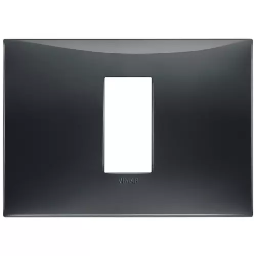 Vimar - 09671.03 - Plate 1centrM techn.slate grey