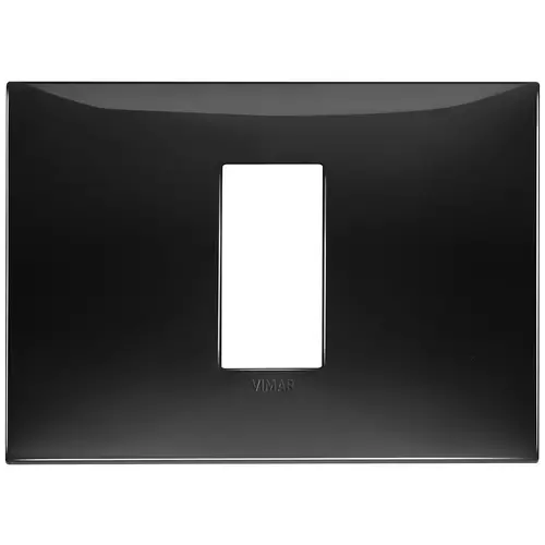 Vimar - 09671.04 - Plaque 1Mcentr. techn.noir