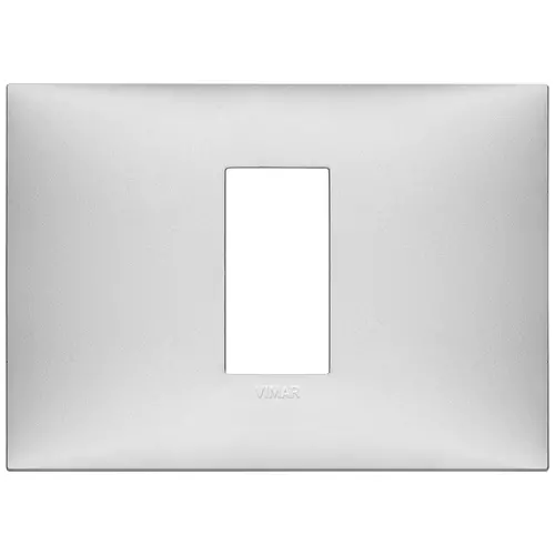 Vimar - 09671.21 - Plaque 1Mcentr. techn.argent mat