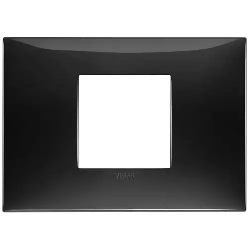 Vimar - 09672.04 - Placa 2Mcentr. tecno negro