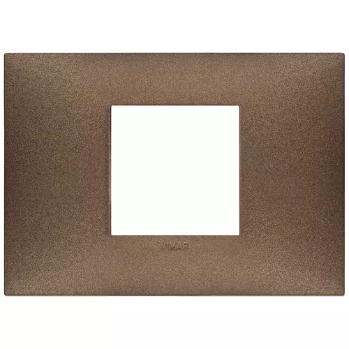 Vimar - 09672.24 - Placa 2Mcentr. tecno cobre mate