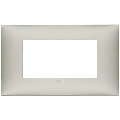 Vimar - 09674.22 - Plaque 4M techn.nickel mat