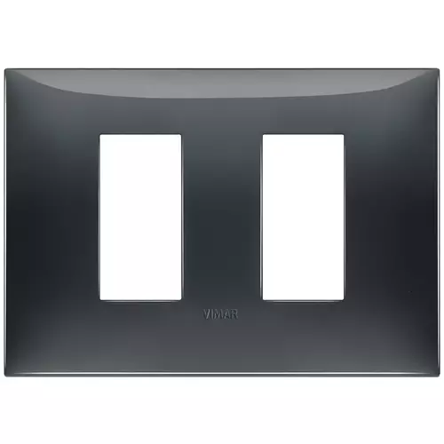 Vimar - 09679.03 - Plate 2 sideM techn.slate grey