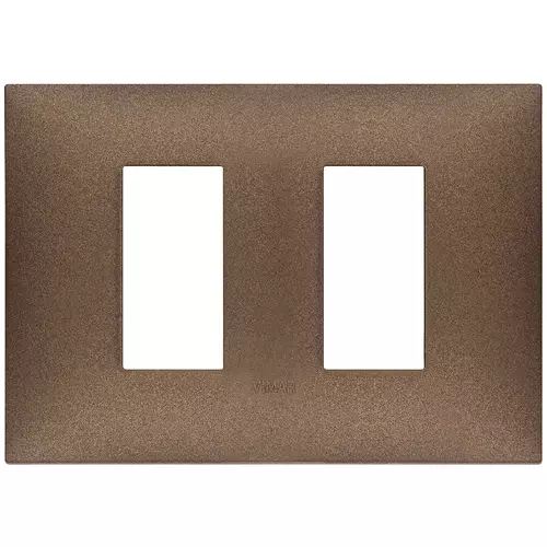 Vimar - 09679.24 - Placa 2M laterales  tecno cobre mate