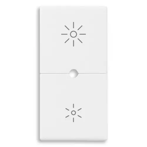 Vimar - 09755.3 - 2 demi-buttons 1M variateur blanc