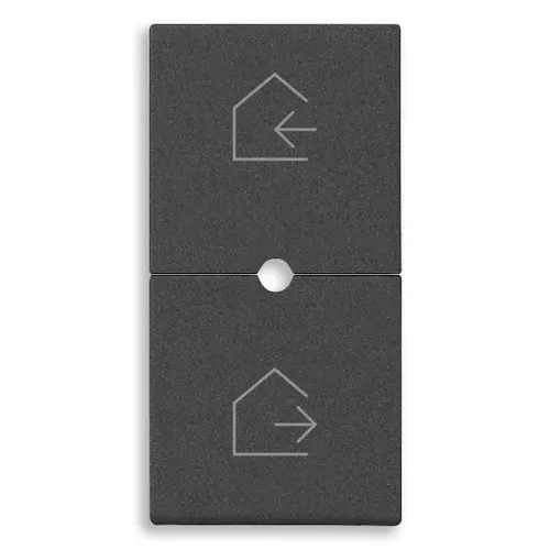 Vimar - 09755.6.CM - 2 demi-buttons 1M symb.scénario carbon m