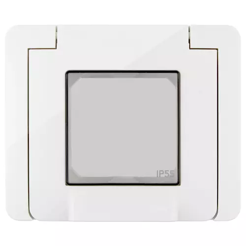 Vimar - 09911.01 - IP55 cover 2M +claws white