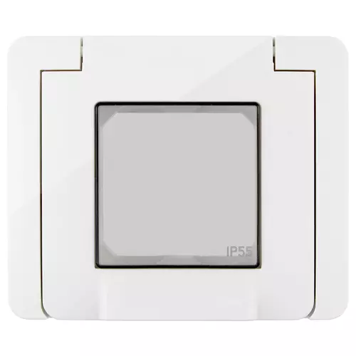 Vimar - 09911.01 - Tapa IP55 2M con garras blanco