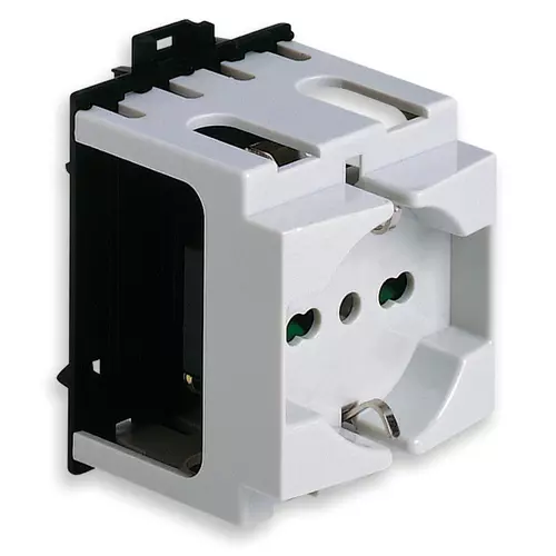 Vimar - 09967.1 - 2P+E 16A universal outlet for DIN rail