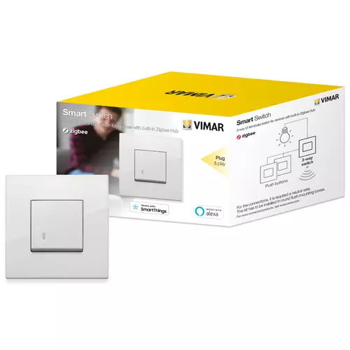 Vimar - 0K19592.01 - Zigbee2-way switch kit ArkéClassic white