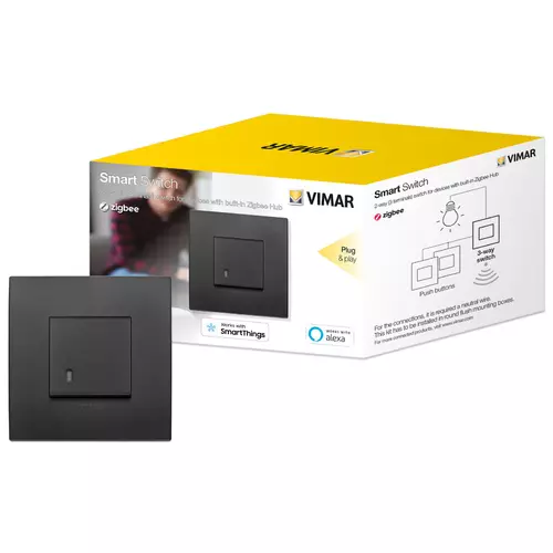 Vimar - 0K19592.02 - Kit va-et-vient Zigbee Arké Classic noir