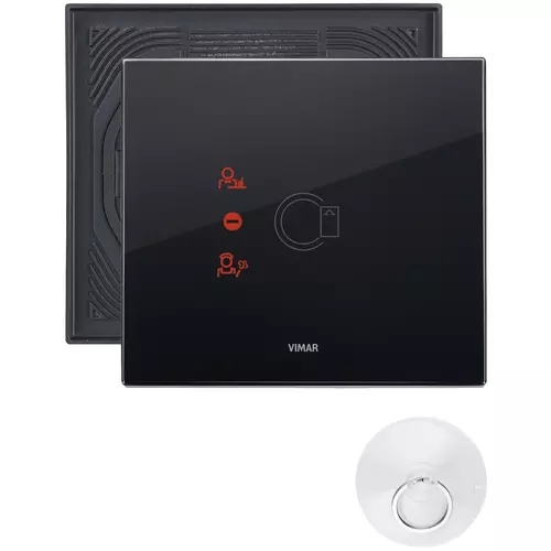 Vimar - 0K21666.76.02 - Plate 3M transp.crystal black diam.IP55