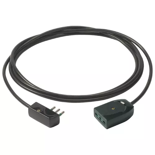 Vimar - 0P32389 - Cavo prolunga 3G1+spina piatta 5m nero